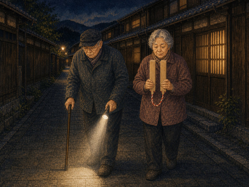 高齢者が火の用心